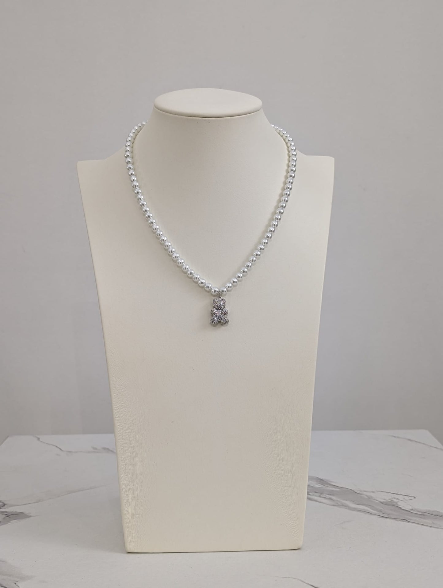 COLLANA PERLE CON ORSO