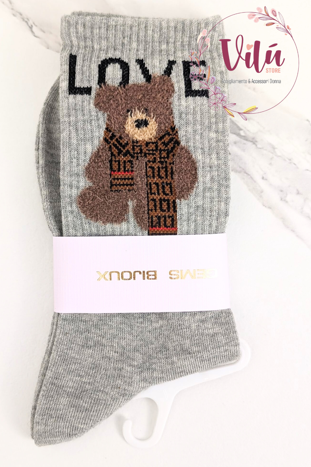 CALZINI TEDDY LOVE