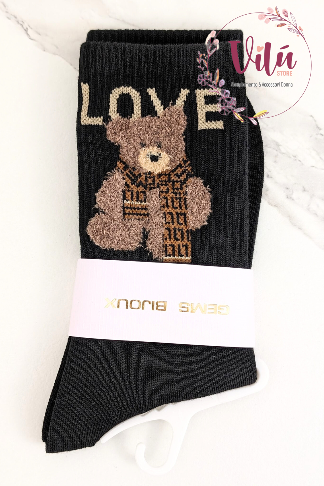 CALZINI TEDDY LOVE