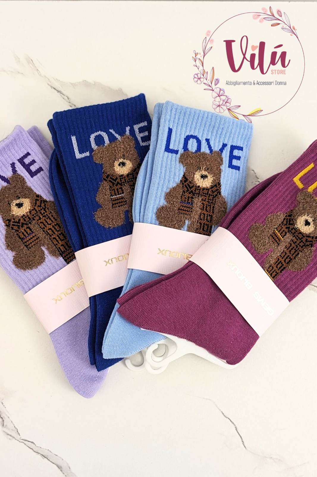 CALZINI TEDDY LOVE