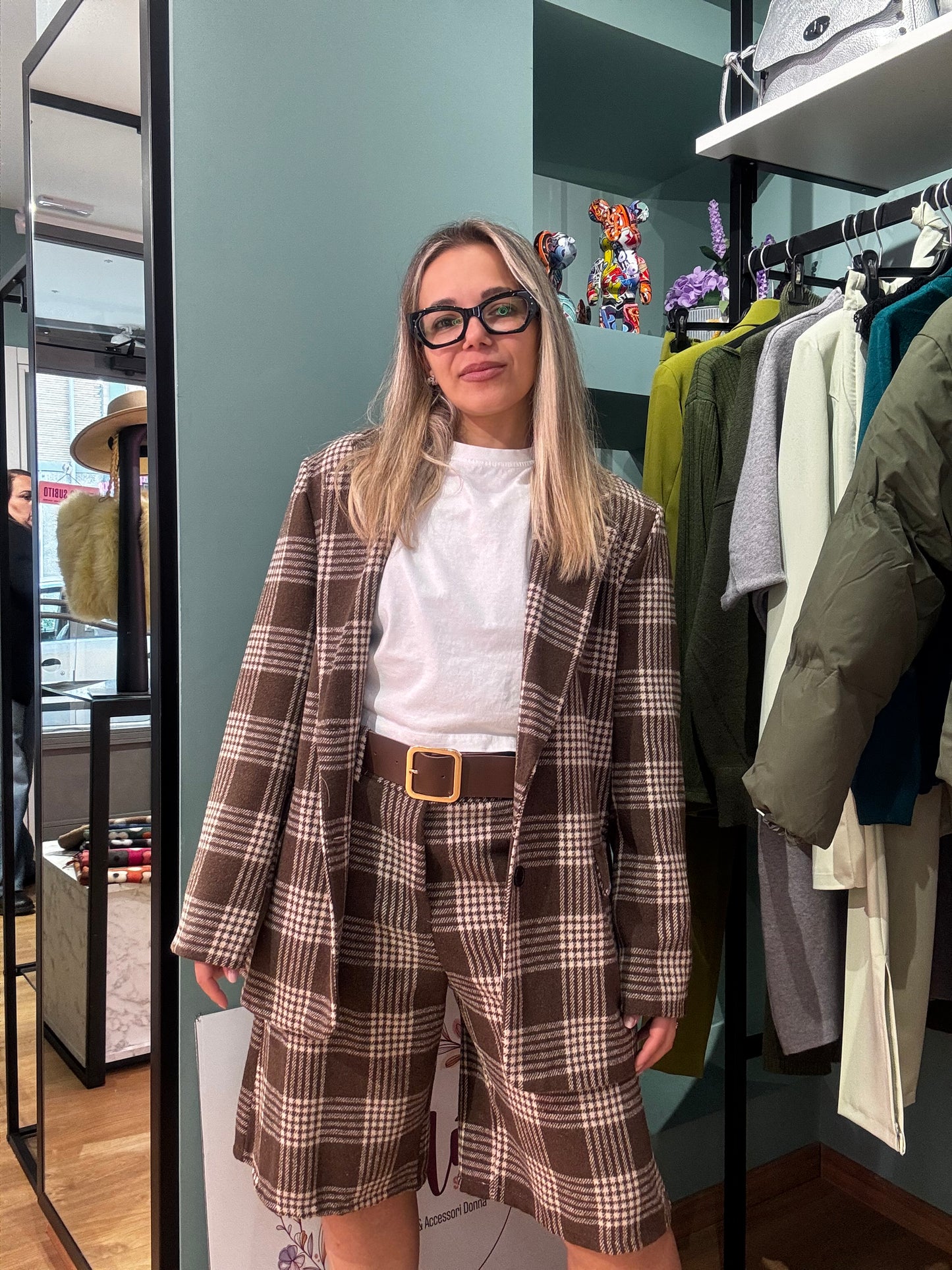 COORDINATO  PIED DE POULE