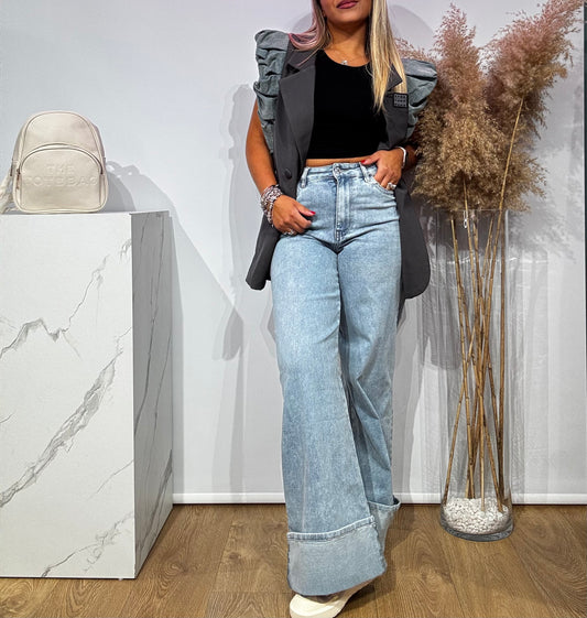 JEANS CON RISVOLTONE