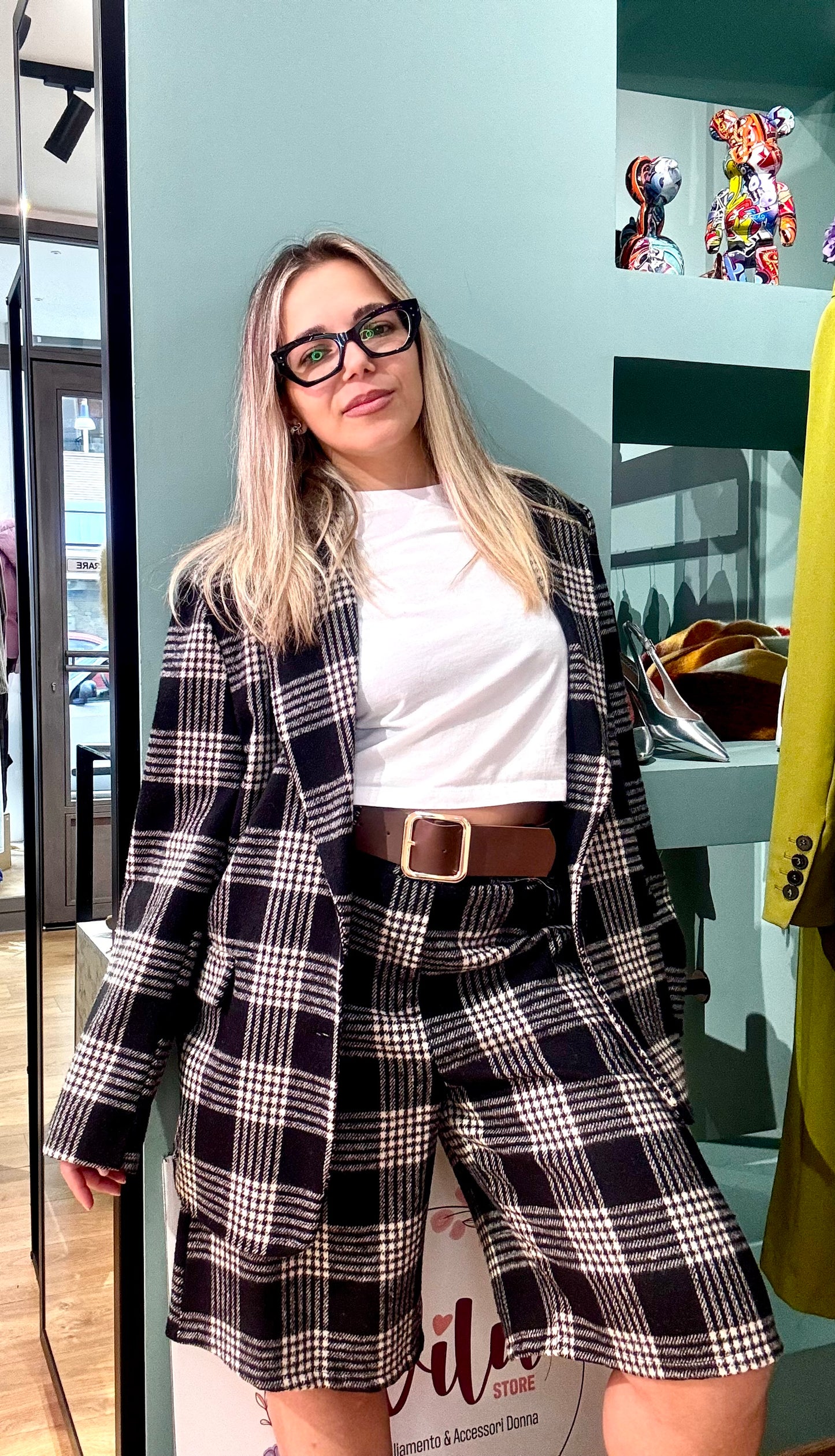 COORDINATO  PIED DE POULE