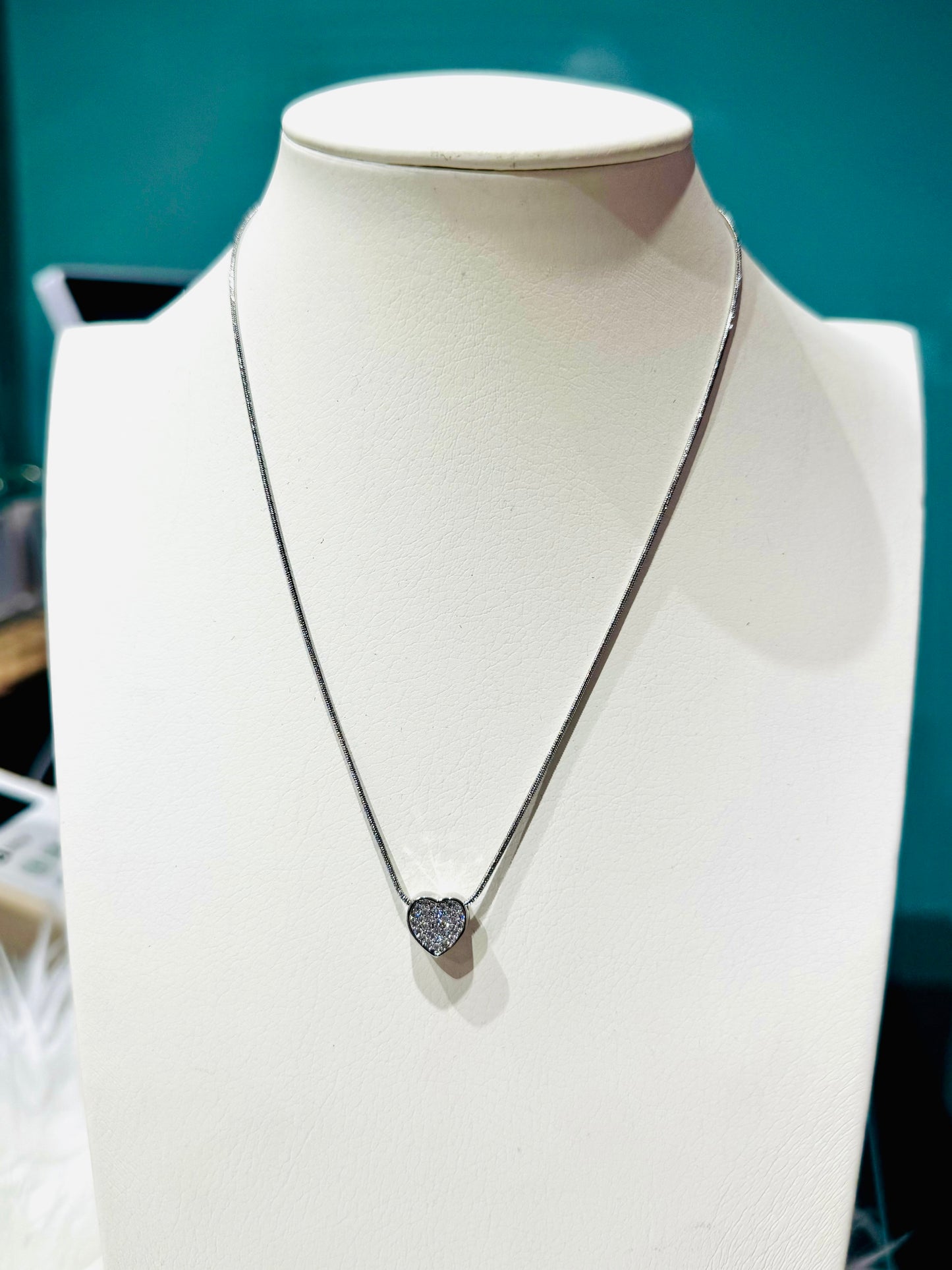 COLLANA CUORE STRASS