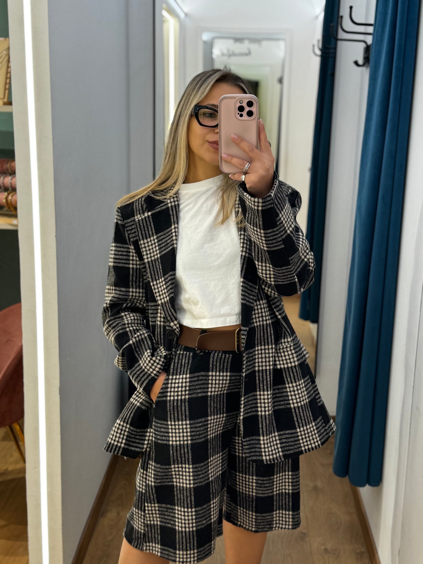 COORDINATO  PIED DE POULE