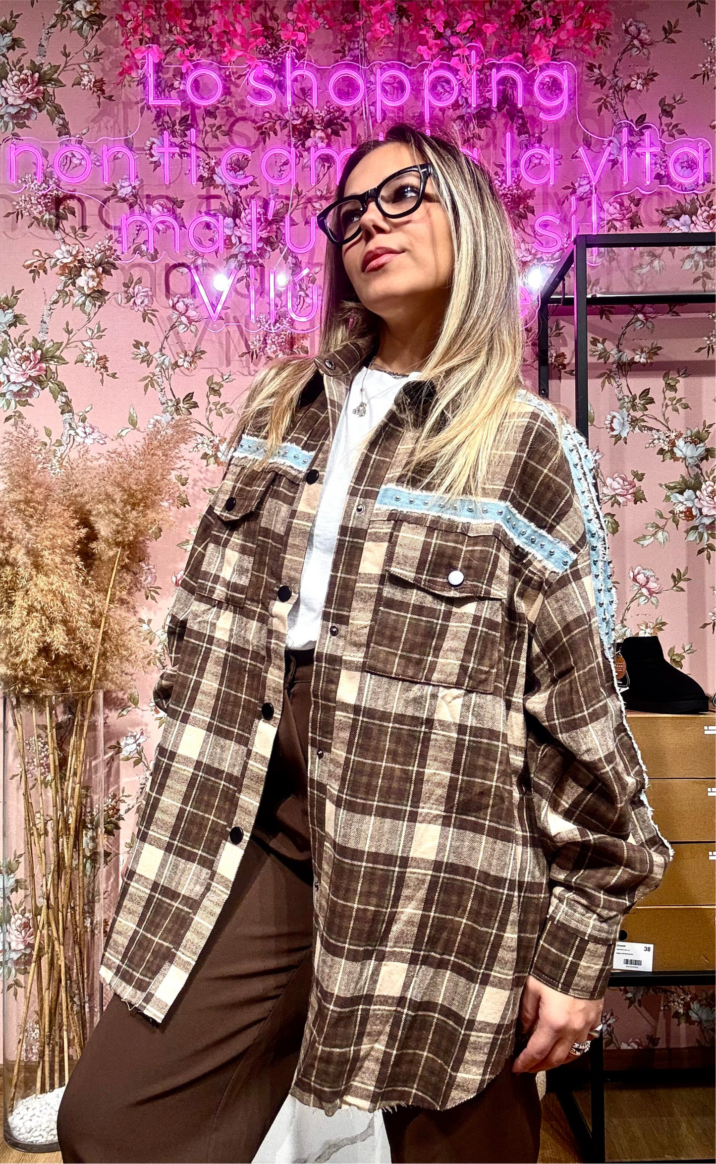 MAXI CAMICIA QUADRI