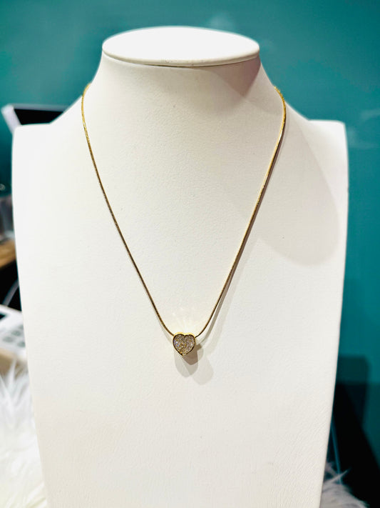 COLLANA CUORE STRASS