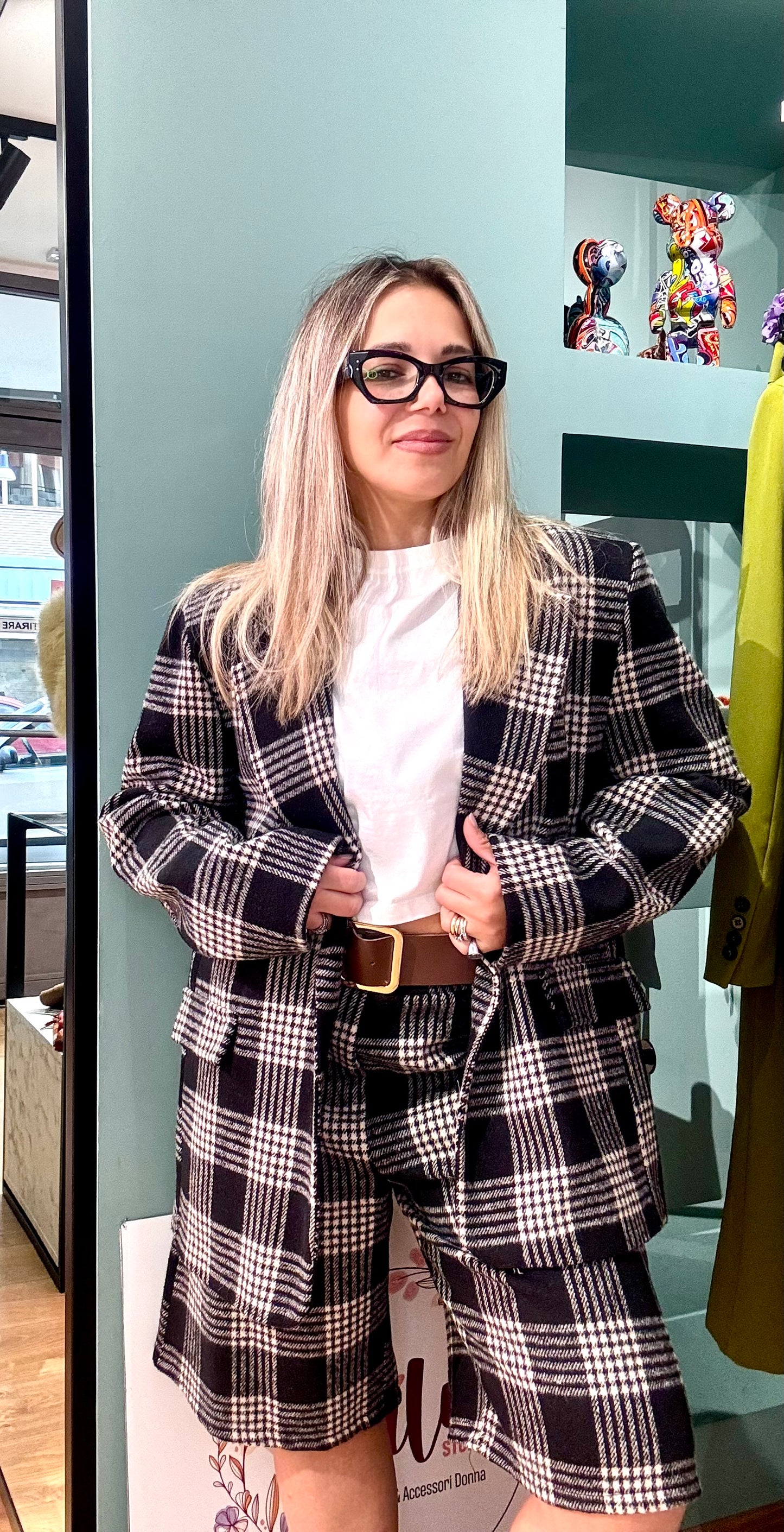 COORDINATO  PIED DE POULE