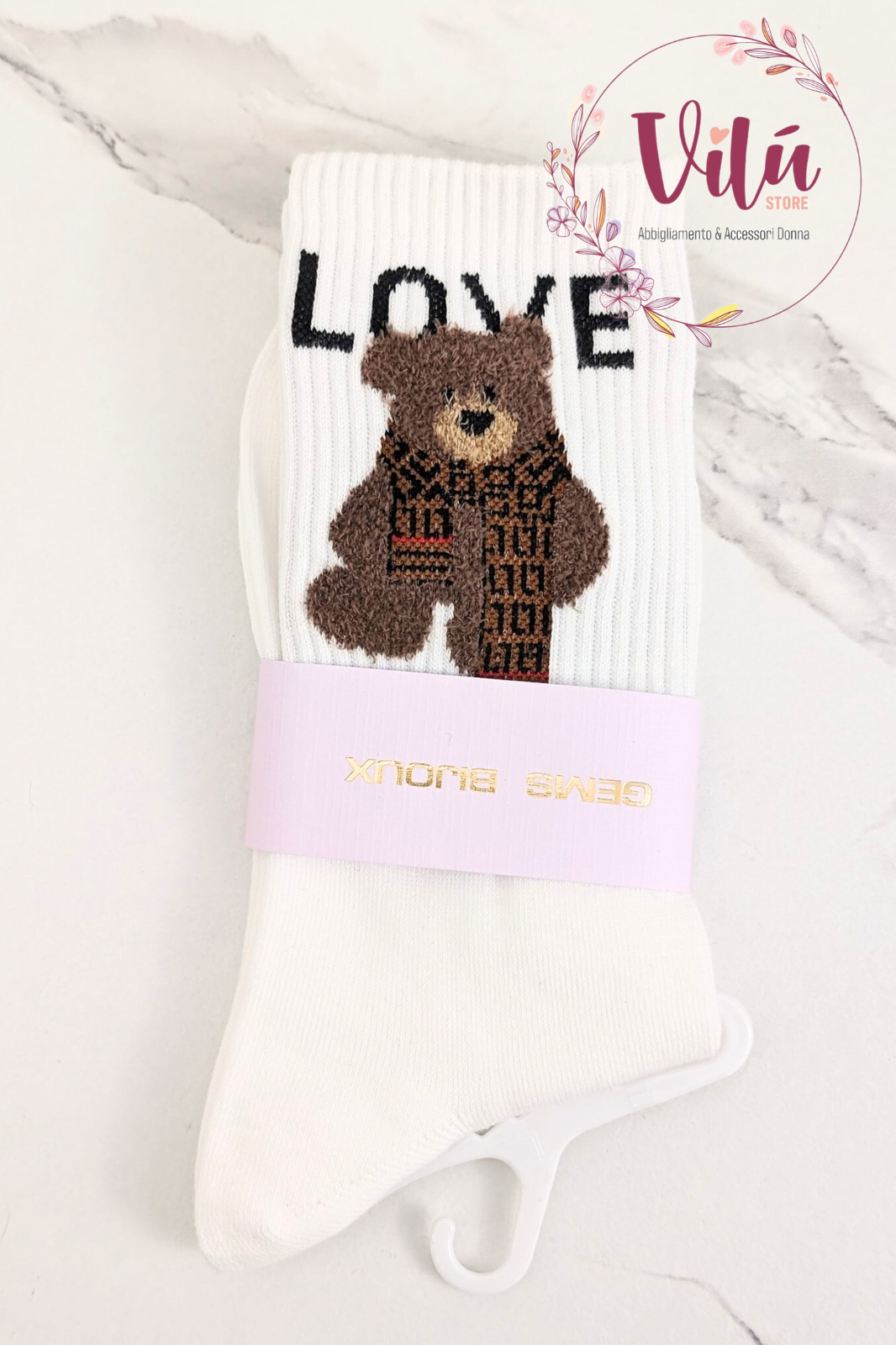 CALZINI  TEDDY LOVE