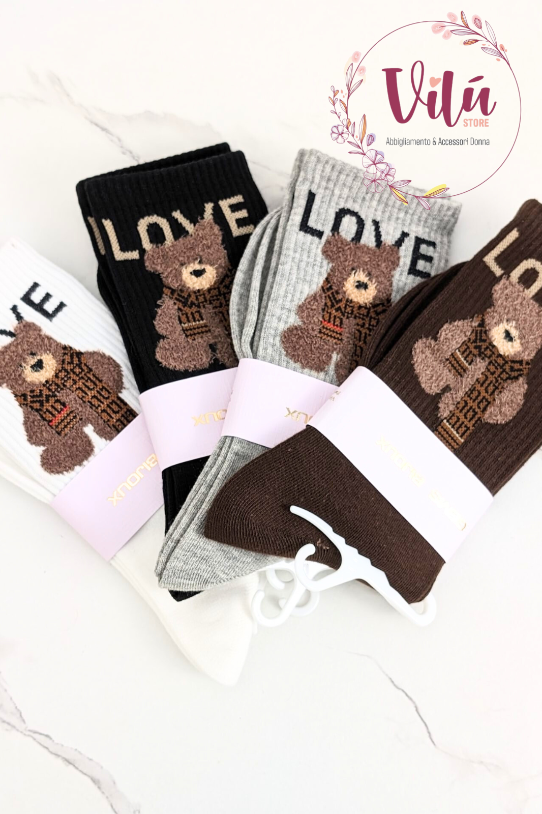 CALZINI  TEDDY LOVE